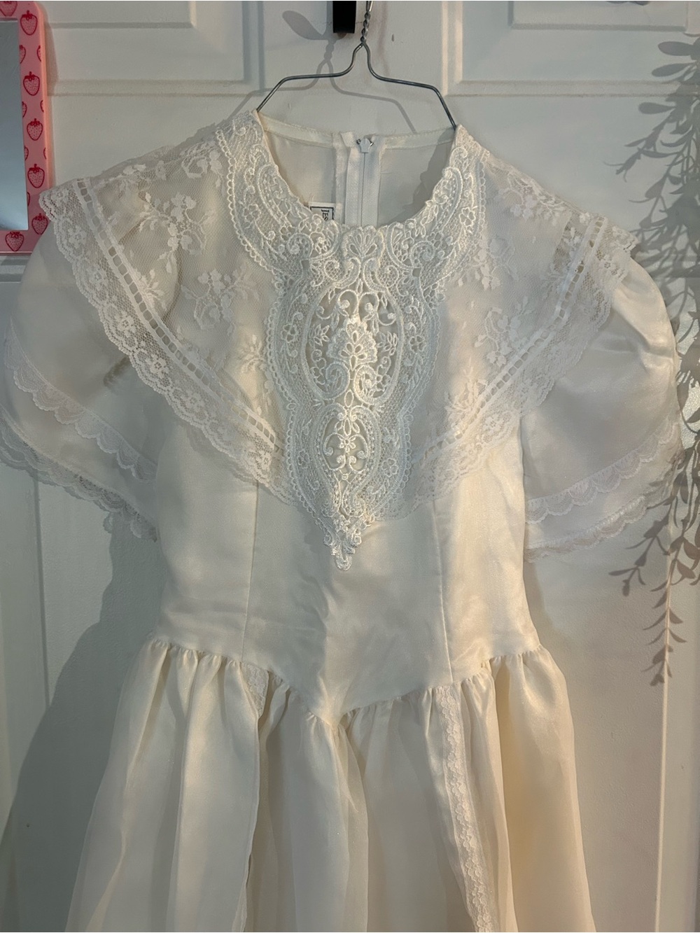 Gunne Sax White Lace Mini Dress - Picture 2 of 7